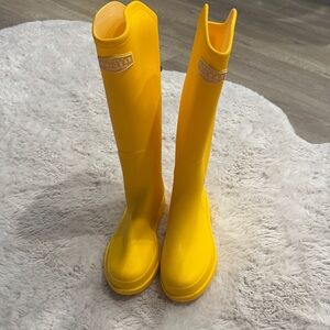 NEW Bright Yellow Tall Rain Boots